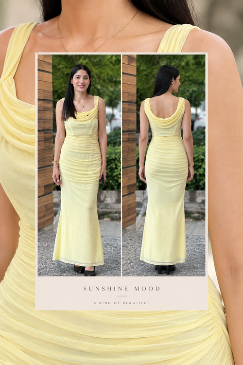 Draped bodycon dress