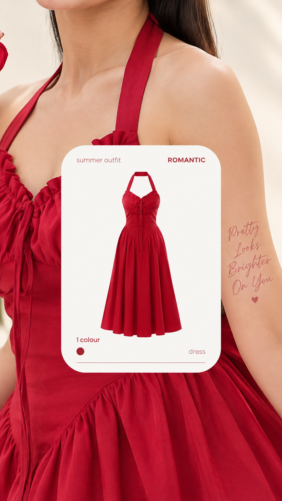 Halter neck corset dress