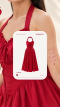 Halter neck corset dress