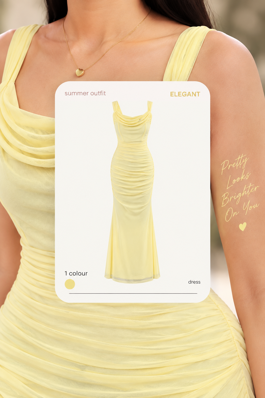 Draped bodycon dress