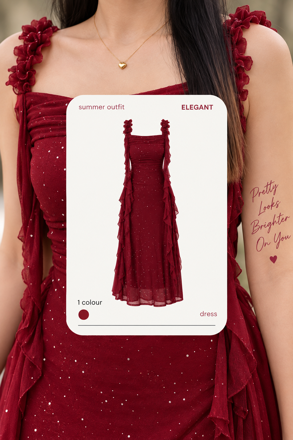 Bodycon red dress