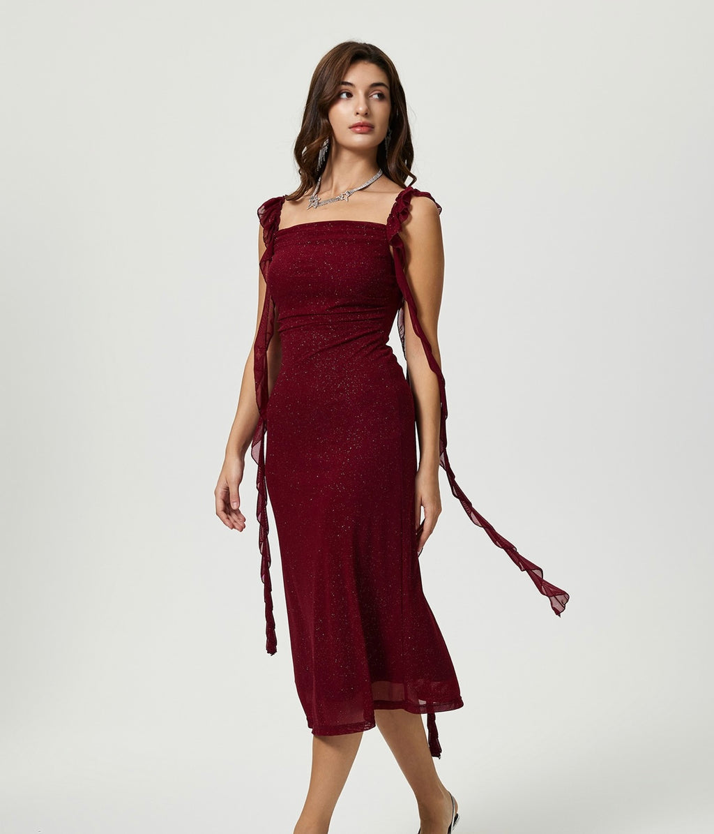 Bodycon red dress
