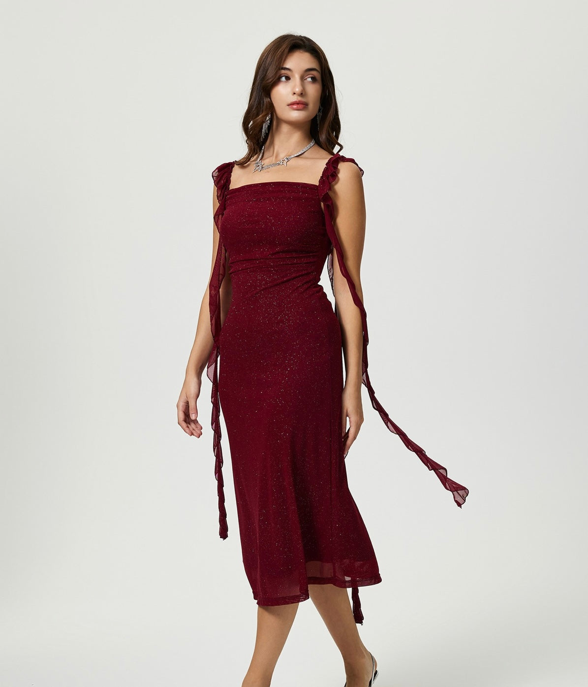 Bodycon red dress