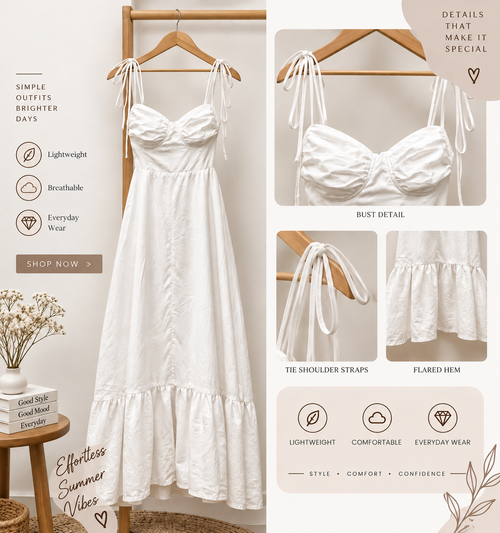 Lace up dress